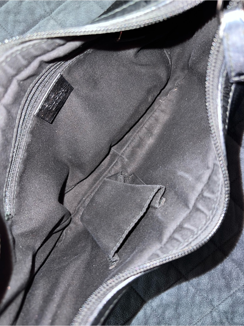 Gucci Shoulder Bag Vintage Small Black Mini 90s style y2k - Picture 10 of 15